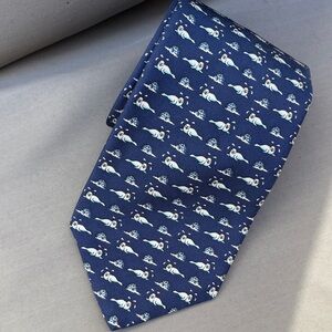 Brooks Brothers Navy Blue Tie seals and igloo fun tie